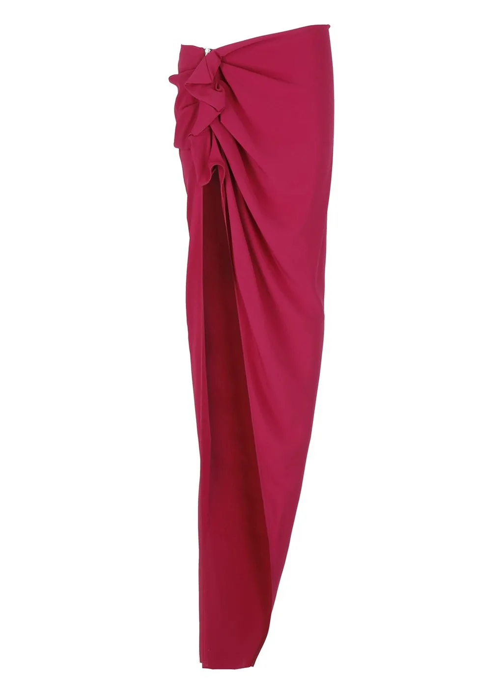 Rick Owens High-Waist Asymmetric Maxi Skirt