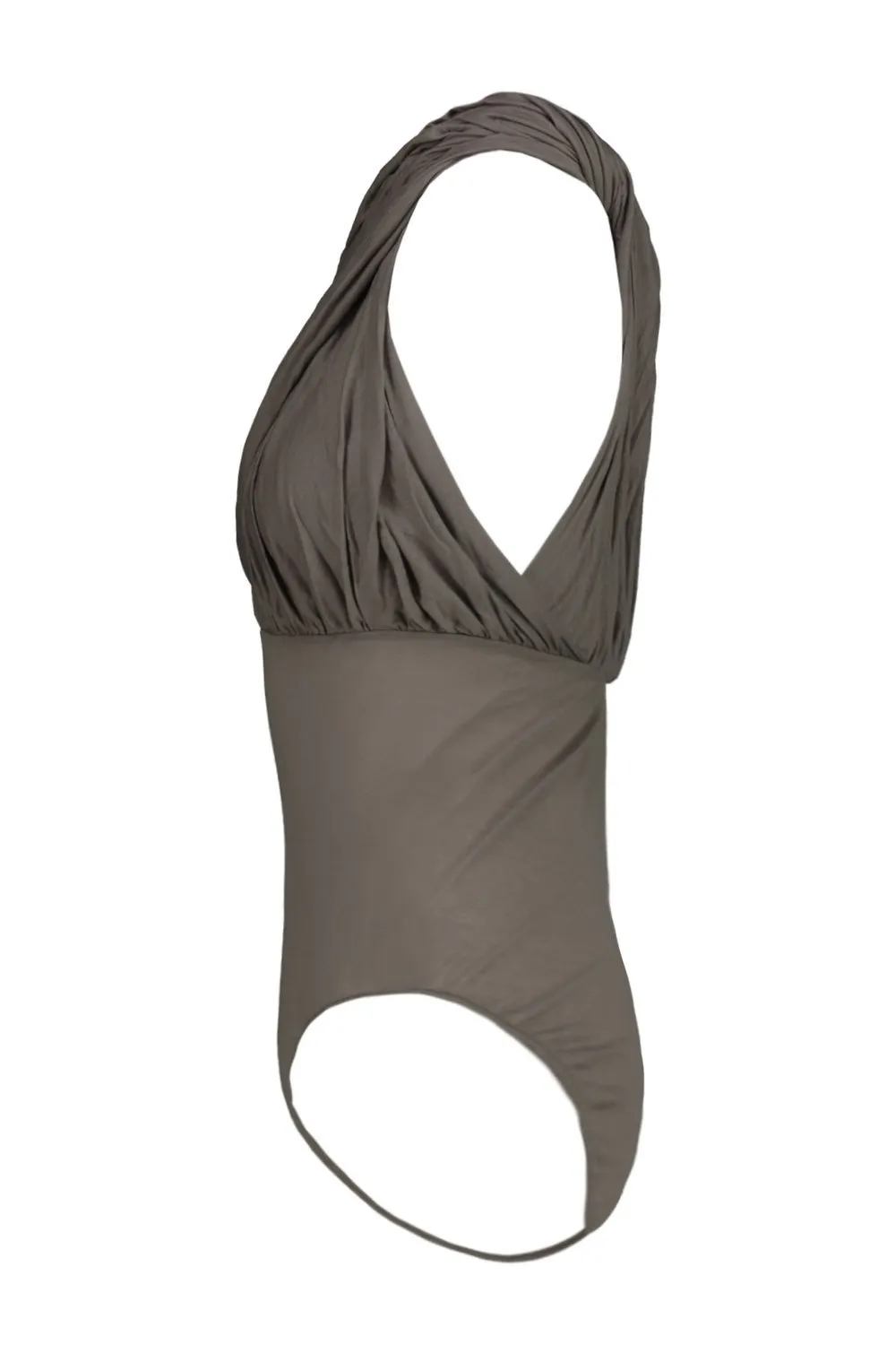 Rick Owens Lido Ruched Detailed Draped Bodysuit