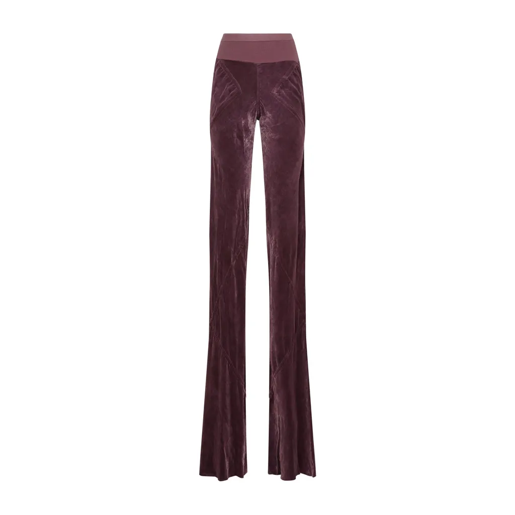 Rick Owens Velvet Flared Trousers