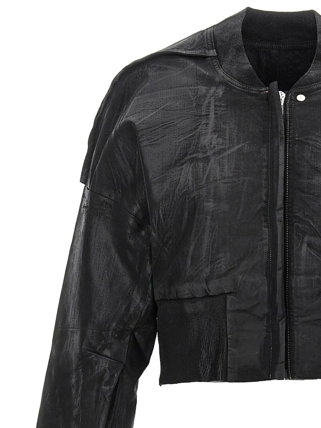 Rick Owens Drkshdw Cropped Zipped Bomber Jacket