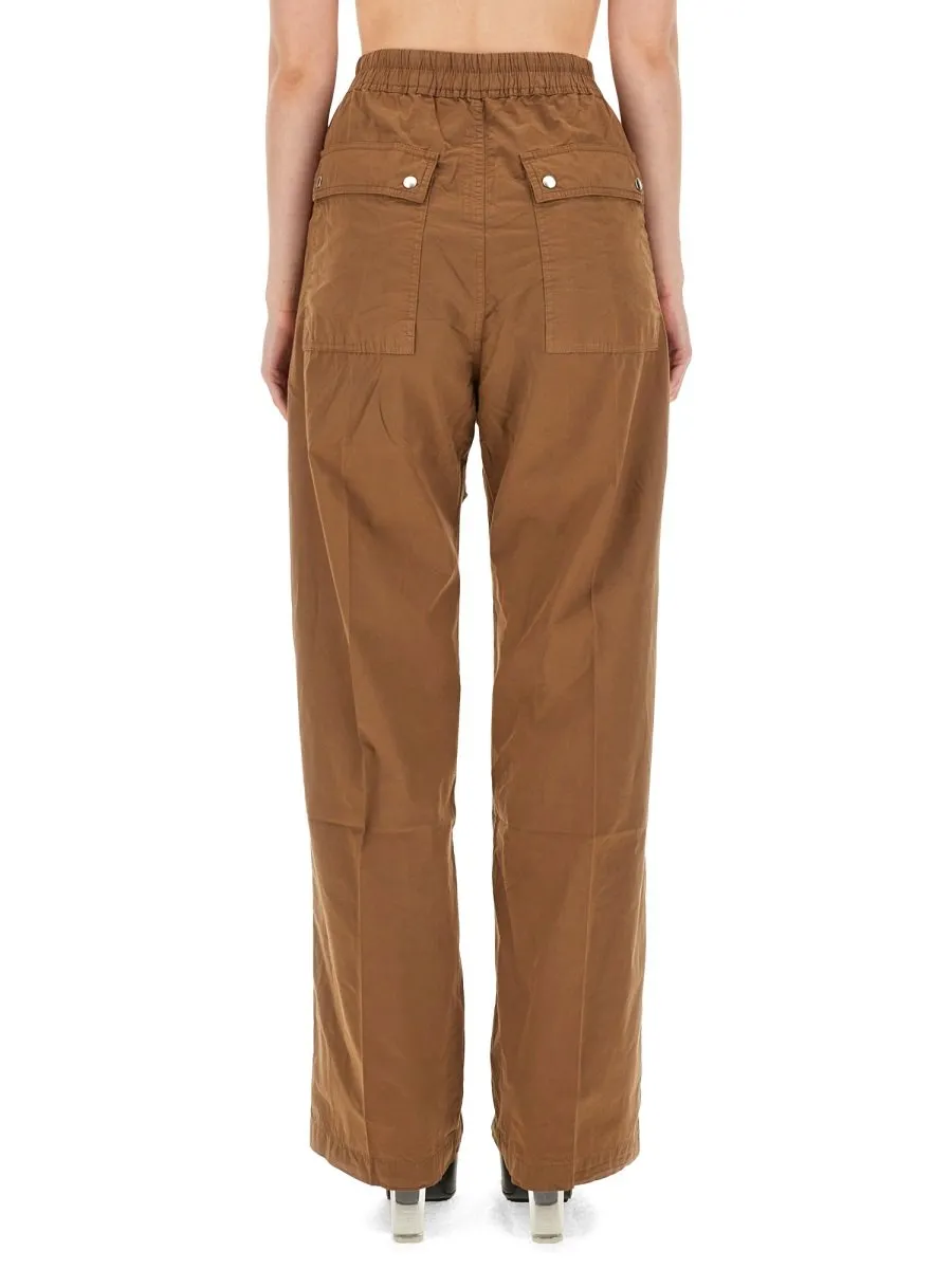 Rick Owens Drkshdw Gabardine Straight-Leg Drawstring Trousers