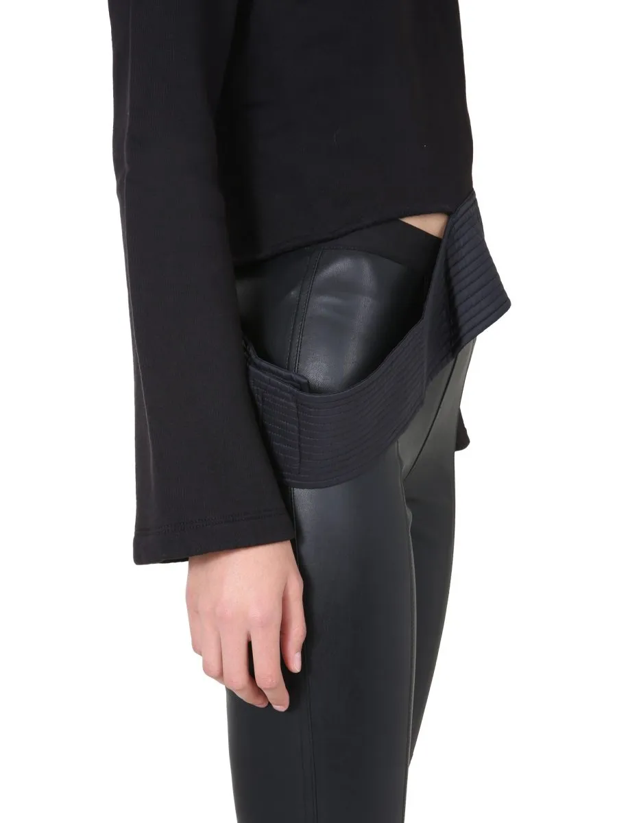 Rick Owens Drkshdw Asymmetric Cut Out Top