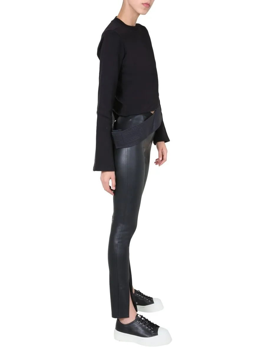 Rick Owens Drkshdw Asymmetric Cut Out Top