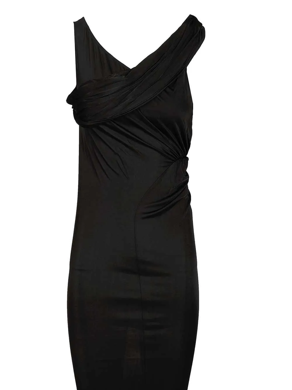 Rick Owens Lilies Sahara V-Neck Gown Dress