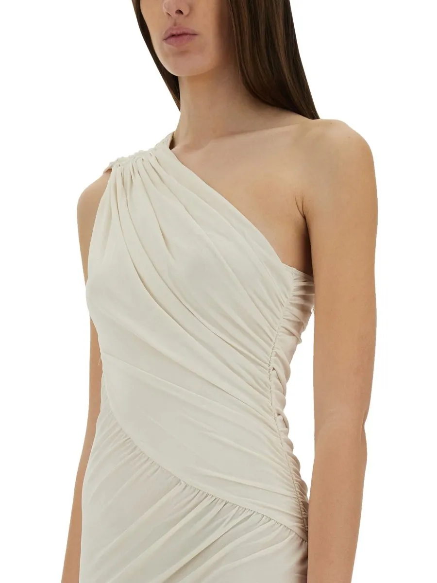 Rick Owens Lilies One-Shoulder Midi Dress