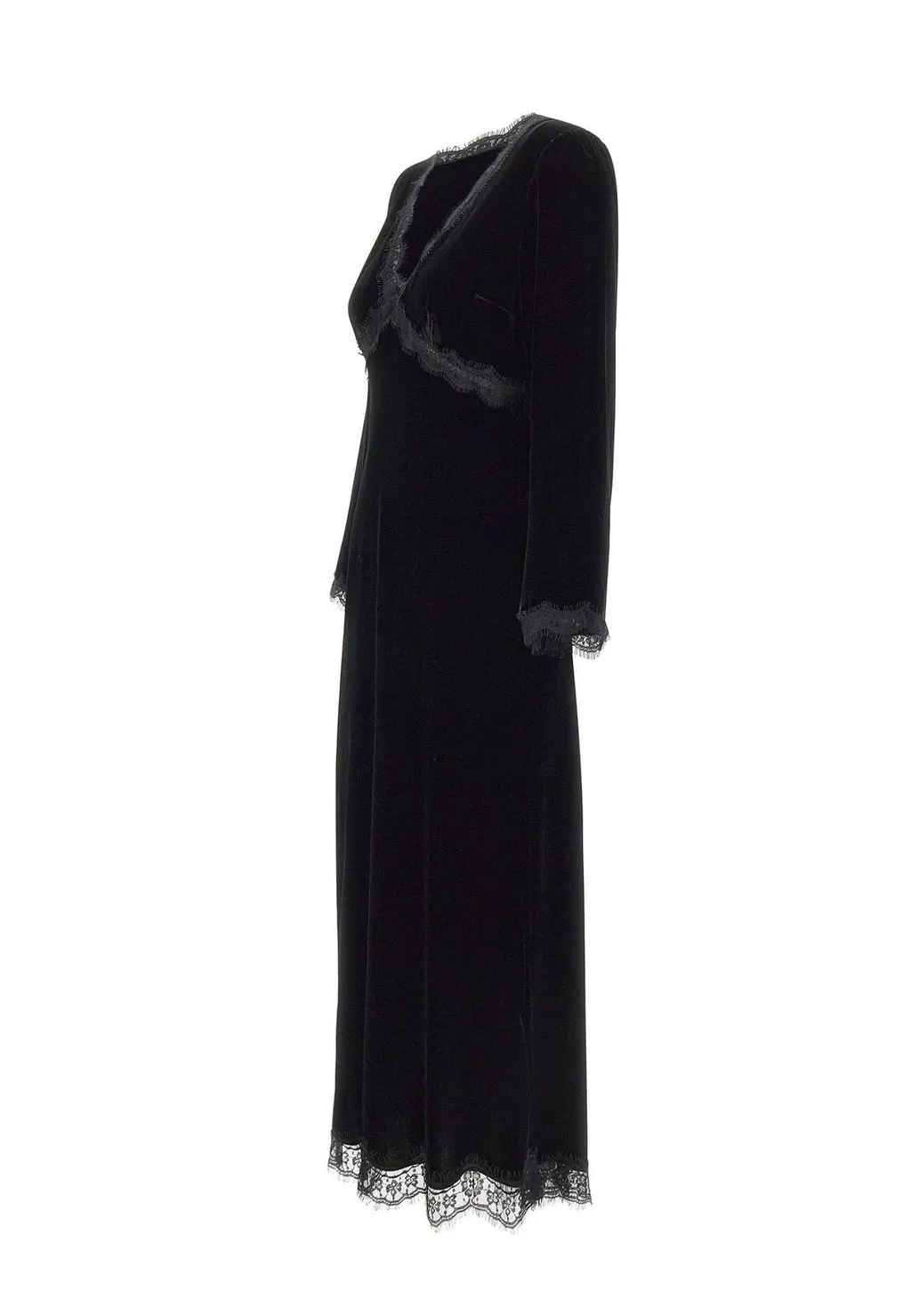 Rixo Alessi Velvet Midi Dress