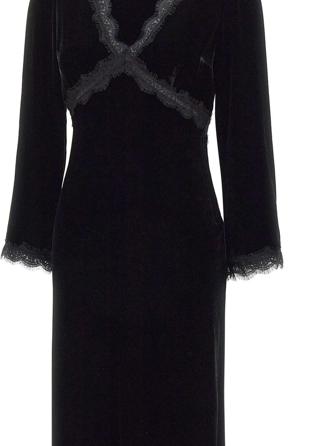 Rixo Alessi Velvet Midi Dress