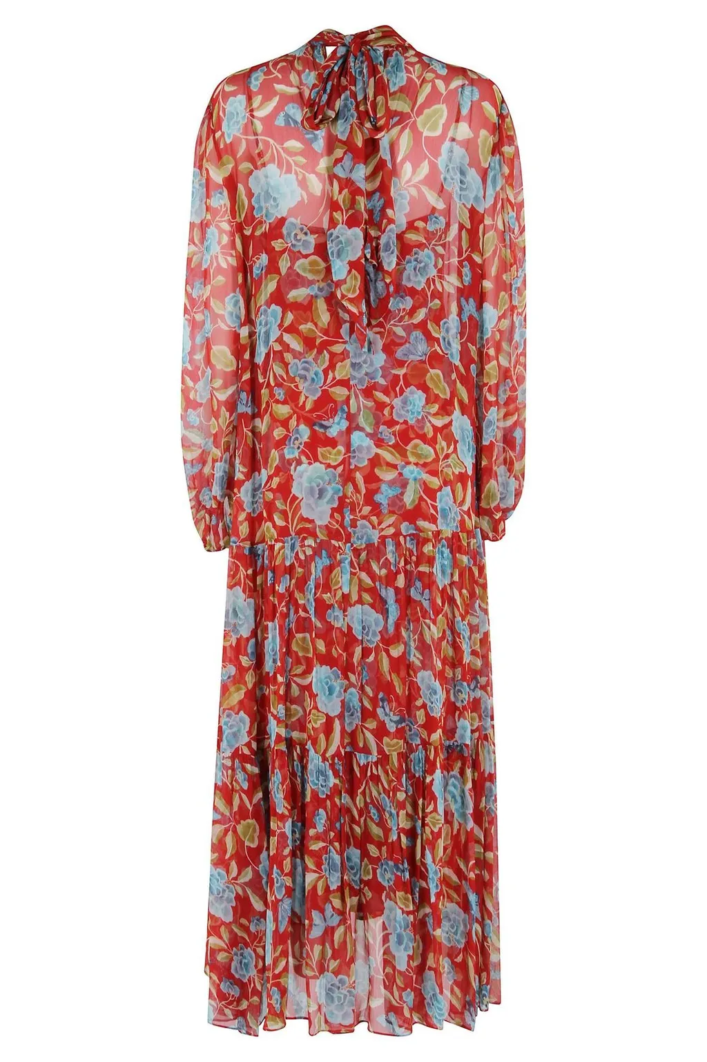 Rixo Floral-Printed Long-Sleeved Dress