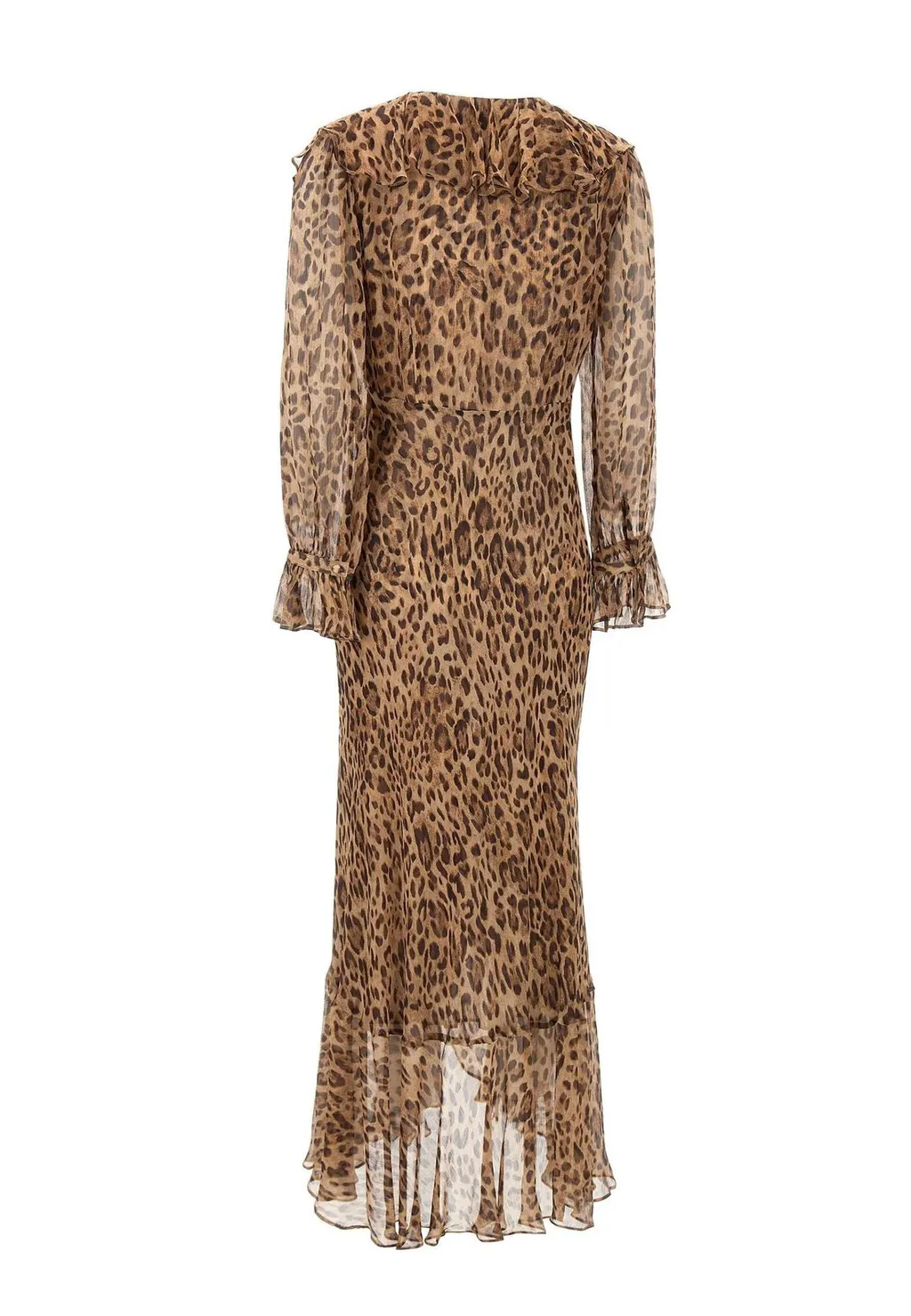 Rixo Animal Printed Grayce Long Dress