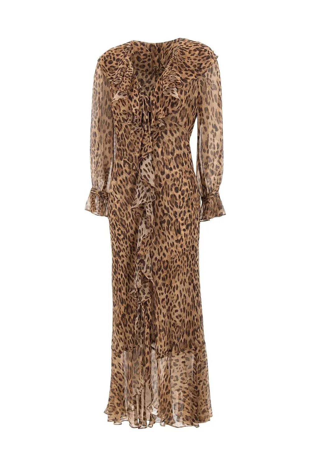 Rixo Animal Printed Grayce Long Dress