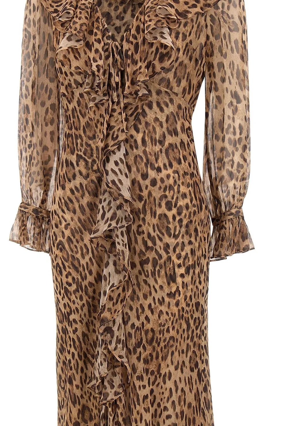 Rixo Animal Printed Grayce Long Dress