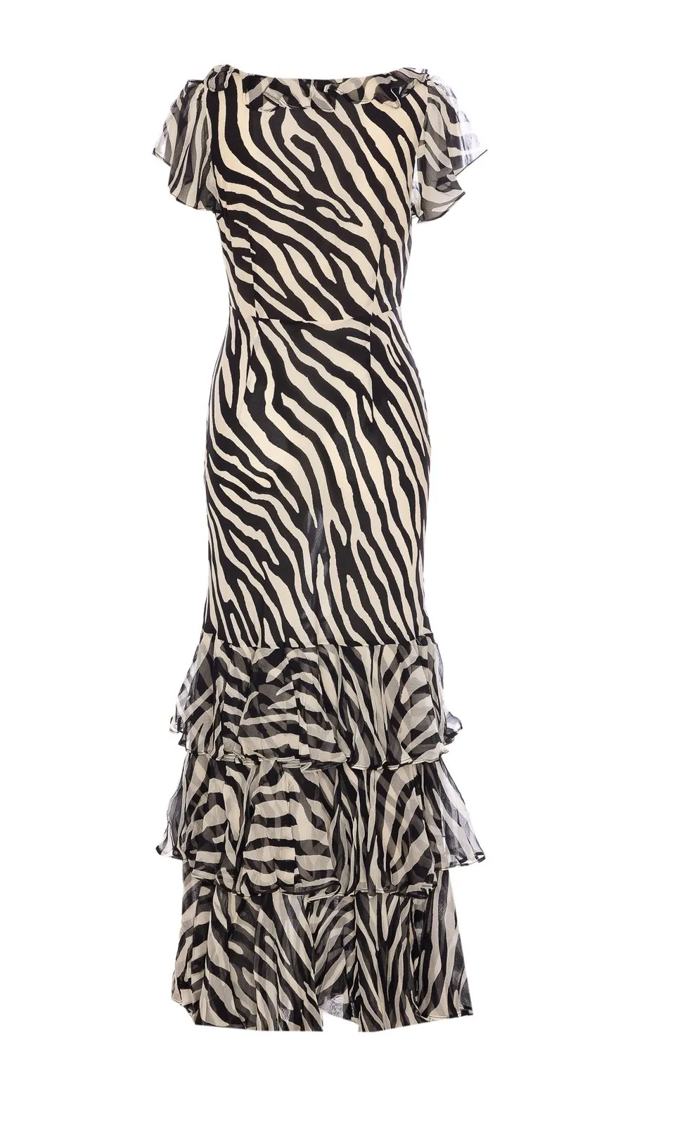 Rixo Amelle Leopard Pattern Maxi Dress