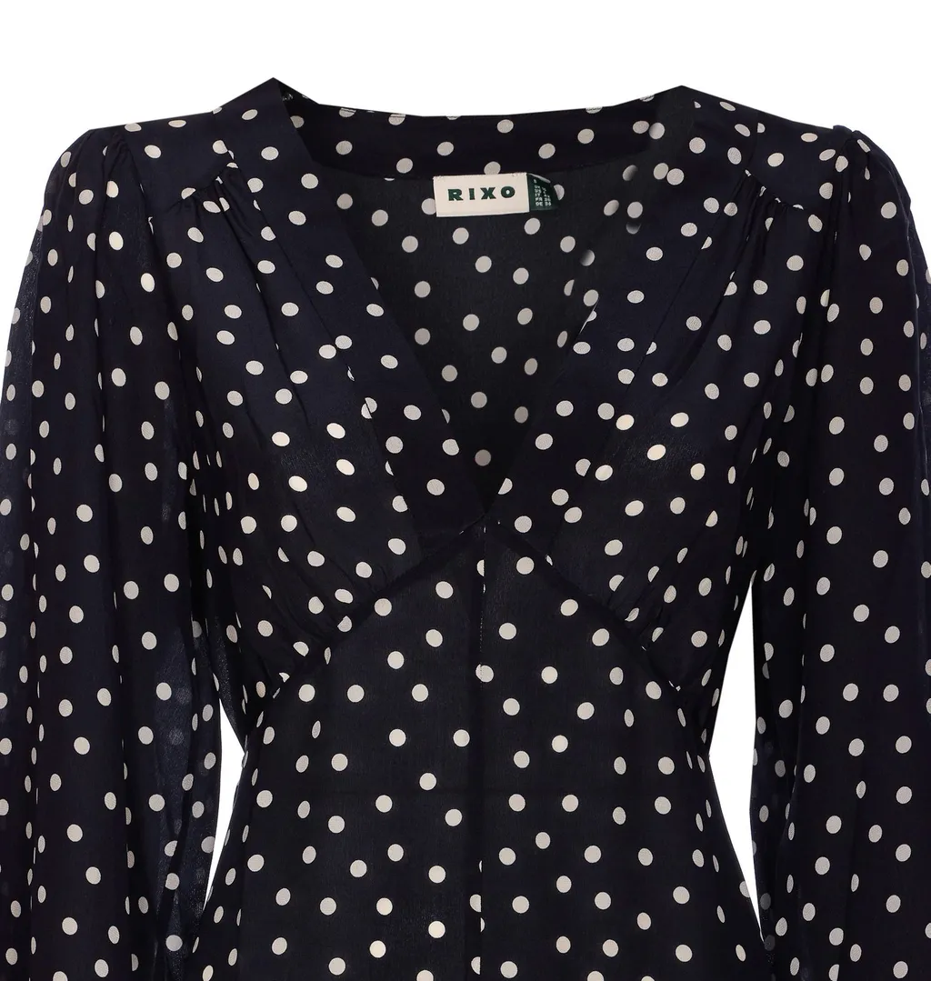 Rixo Dahlia V-Neck Dress