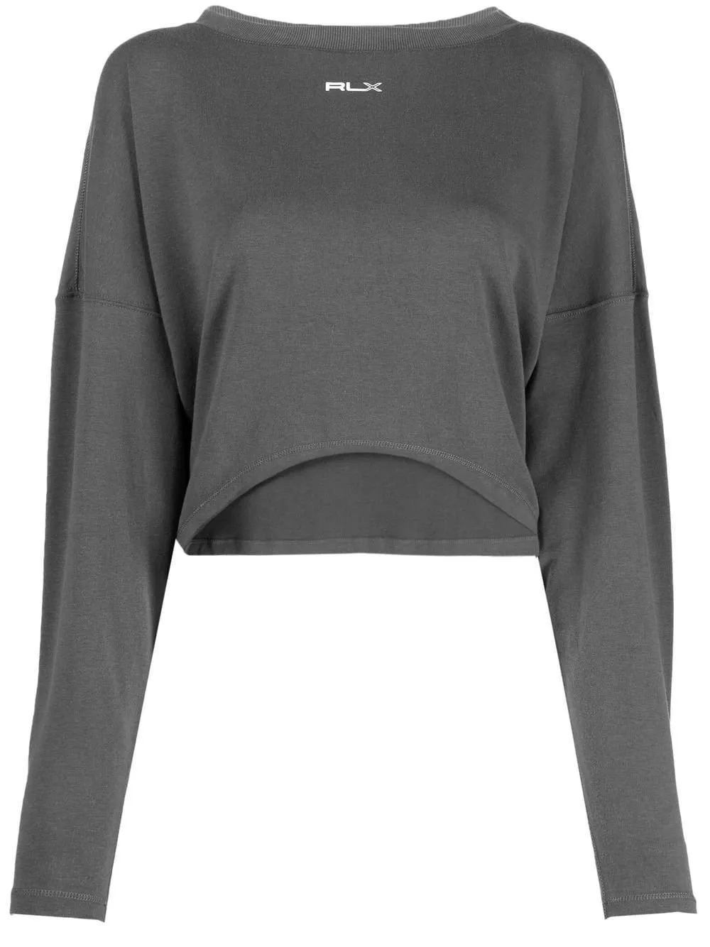 Rlx Ralph Lauren Drop-Shoulder Cropped Sweatshirt