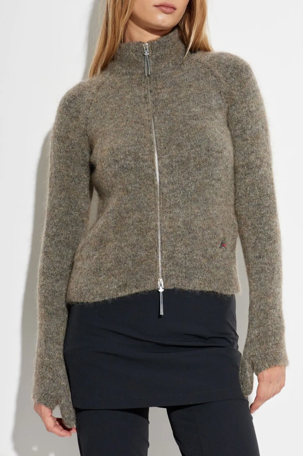 Roa Tasna Zipped Knit Cardigan