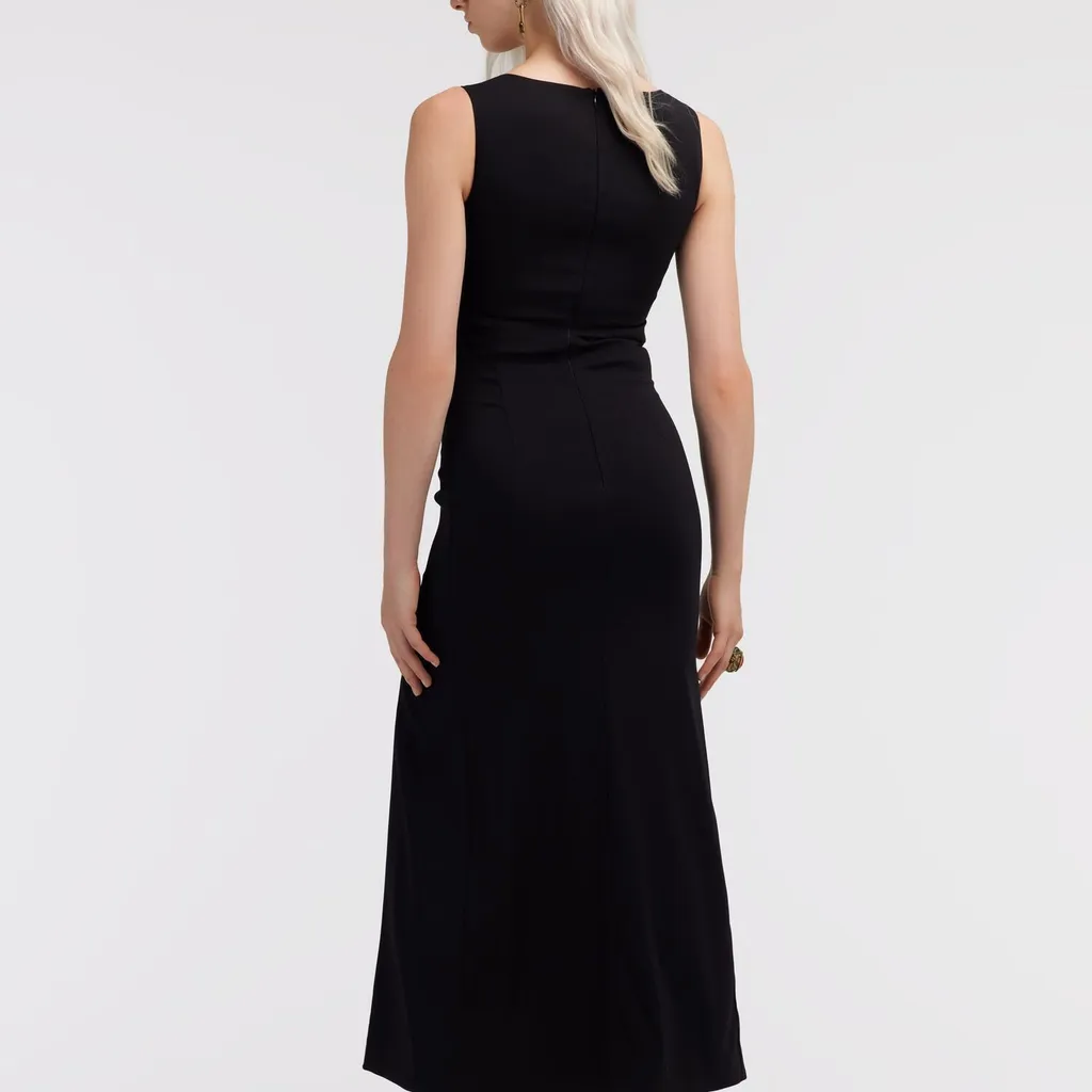 Roberto Cavalli Double-Slit Midi Dress