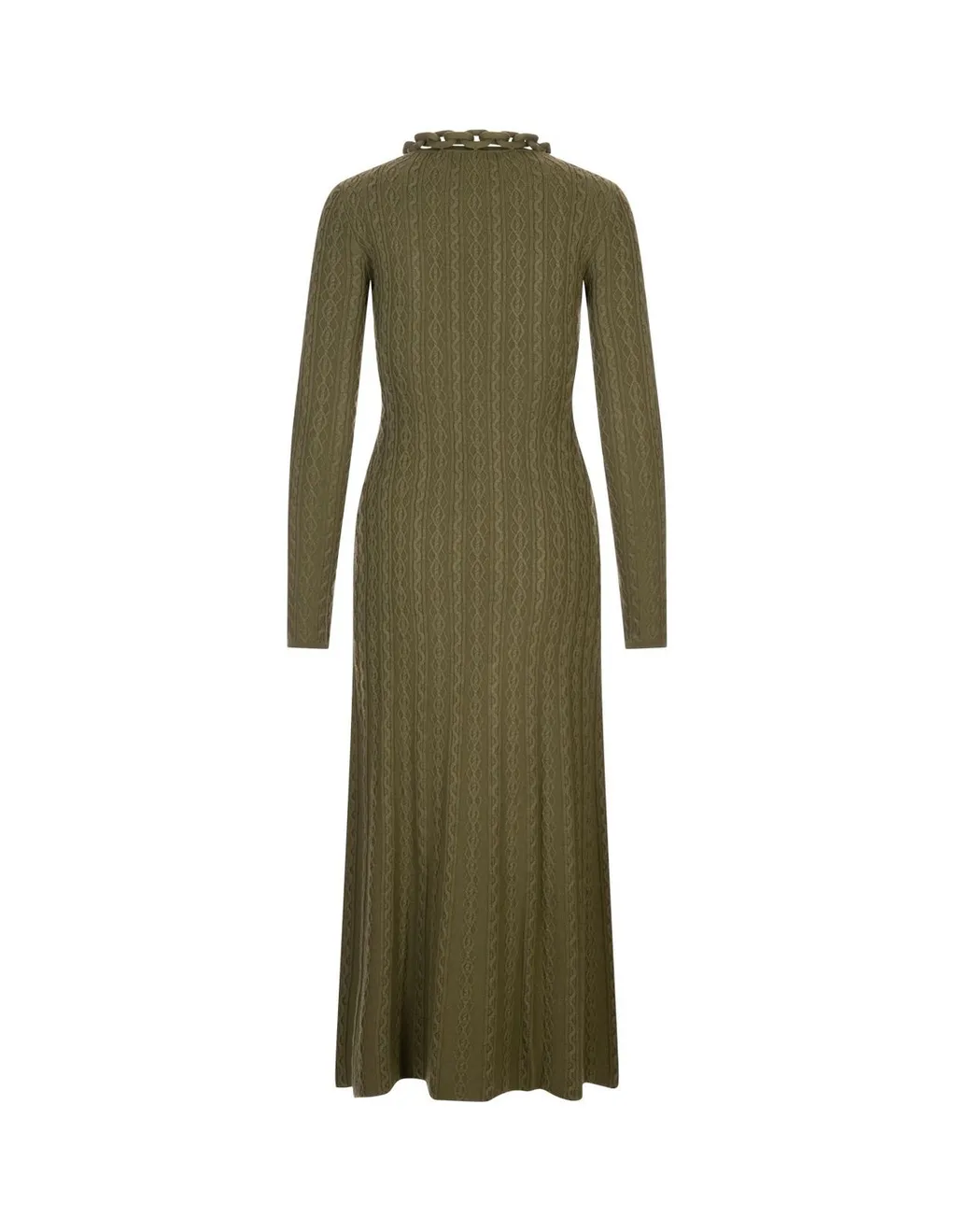 Paco Rabanne Chain Detail Knitted Long Dress