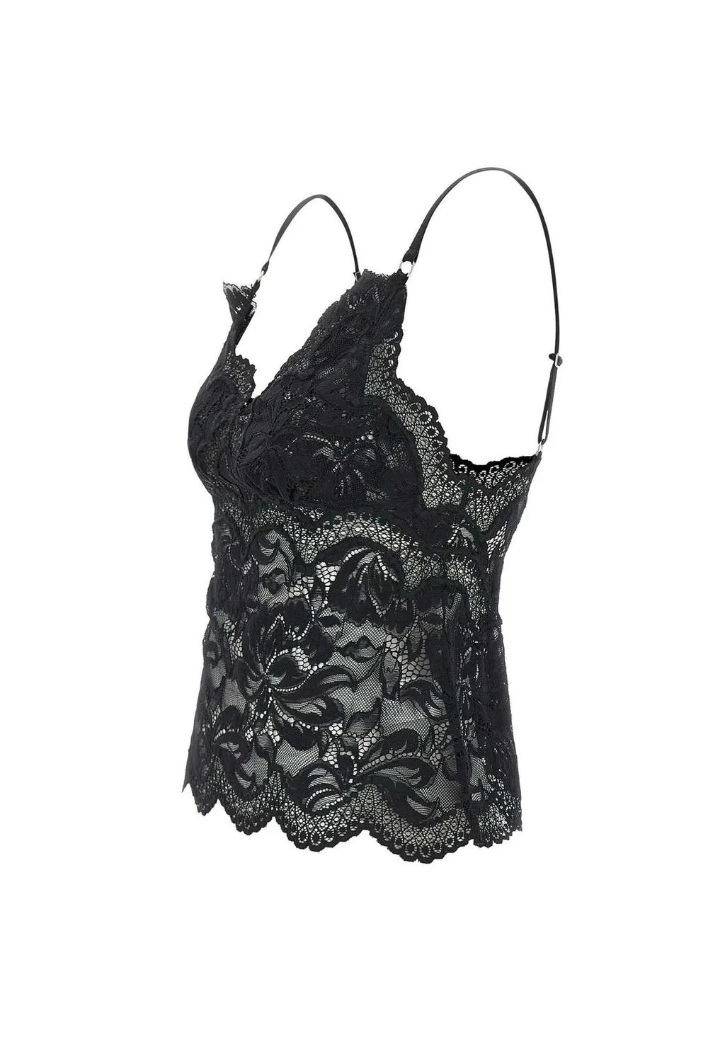 Rabanne V-Neck Sleeveless Lace Top