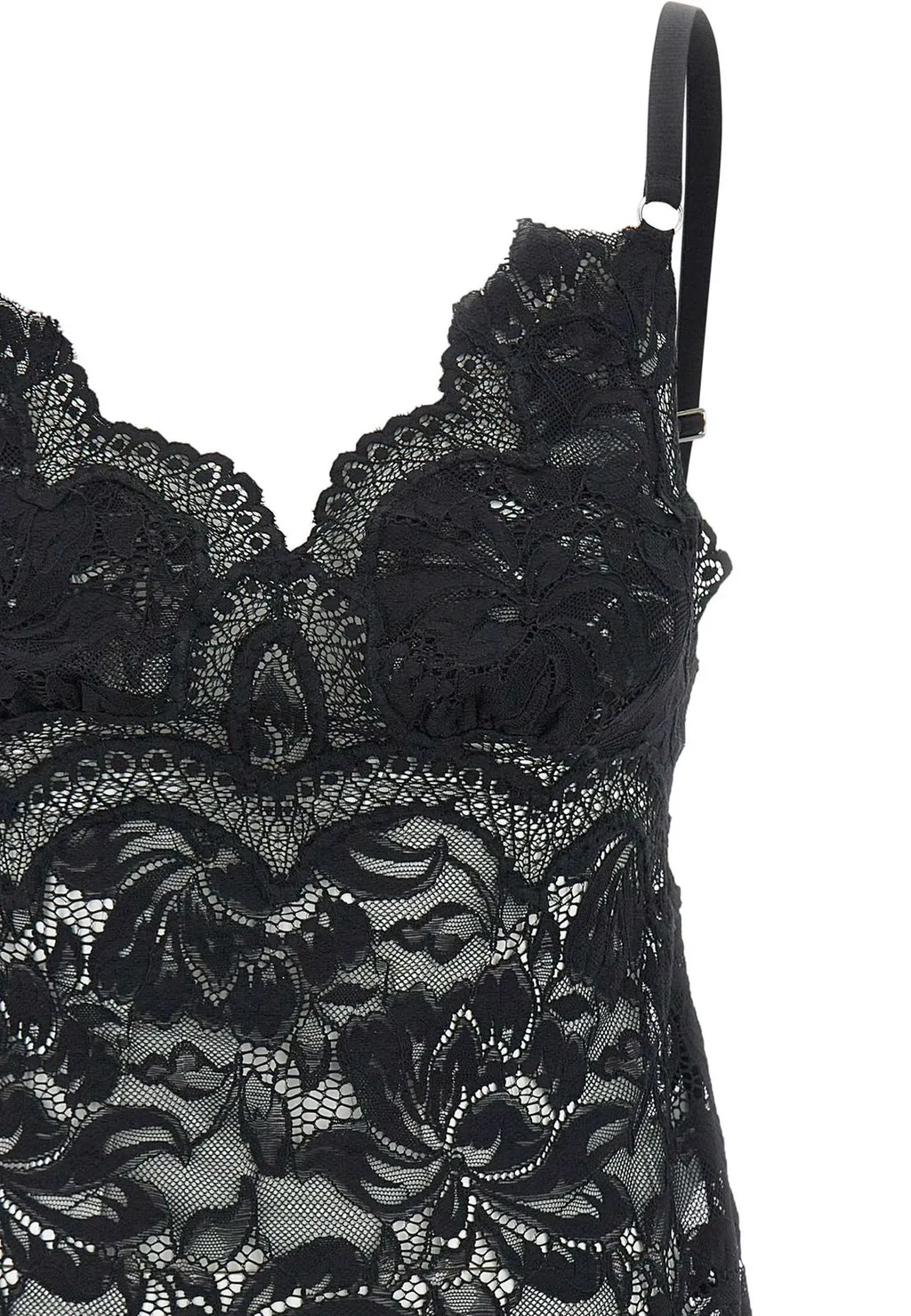 Rabanne V-Neck Sleeveless Lace Top