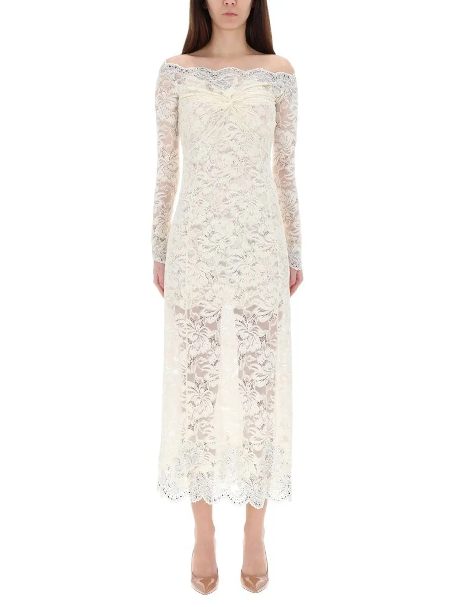 Rabanne Lace Off-Shoulder Dress