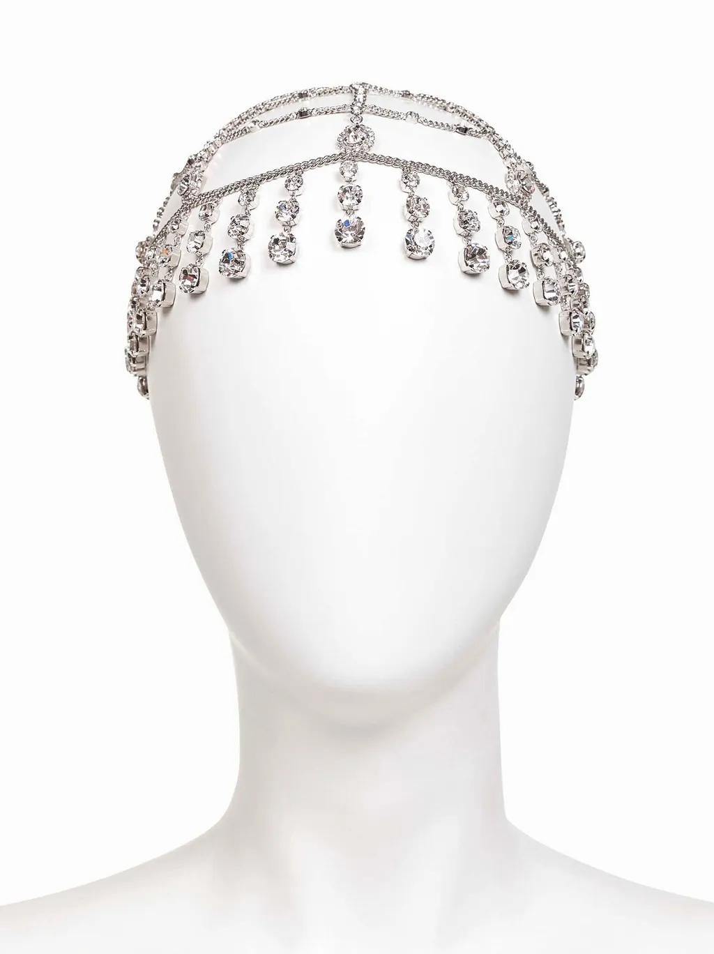 Rabanne Crystal Fringe Headpiece