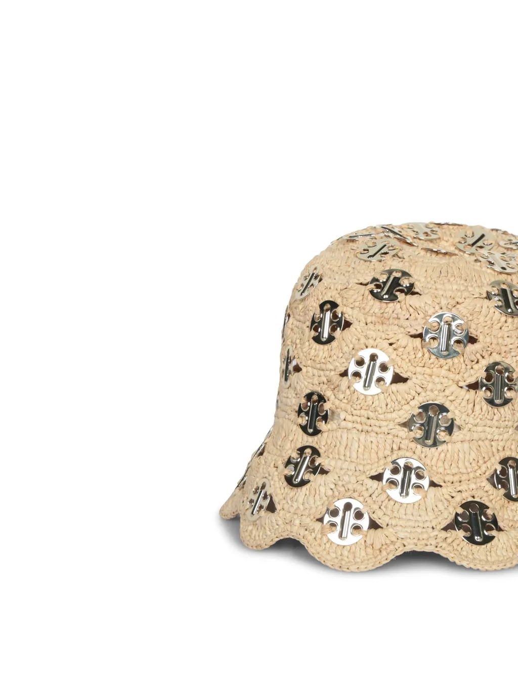 Rabanne Bob Raffia Bucket Hat