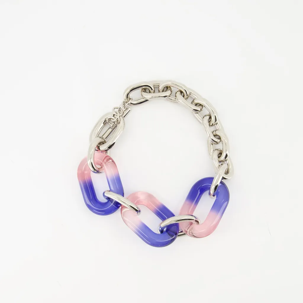 Rabanne Xl Link Oversized Tie Dye Necklace