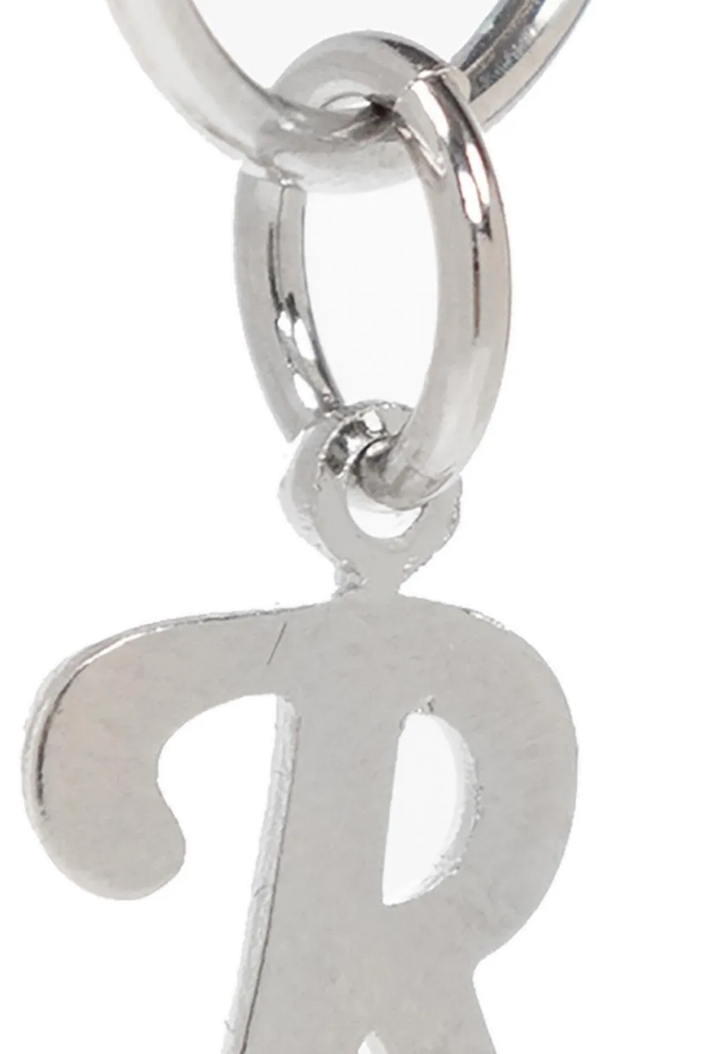Raf Simons Logo-Charm Hoop Designed Earrings