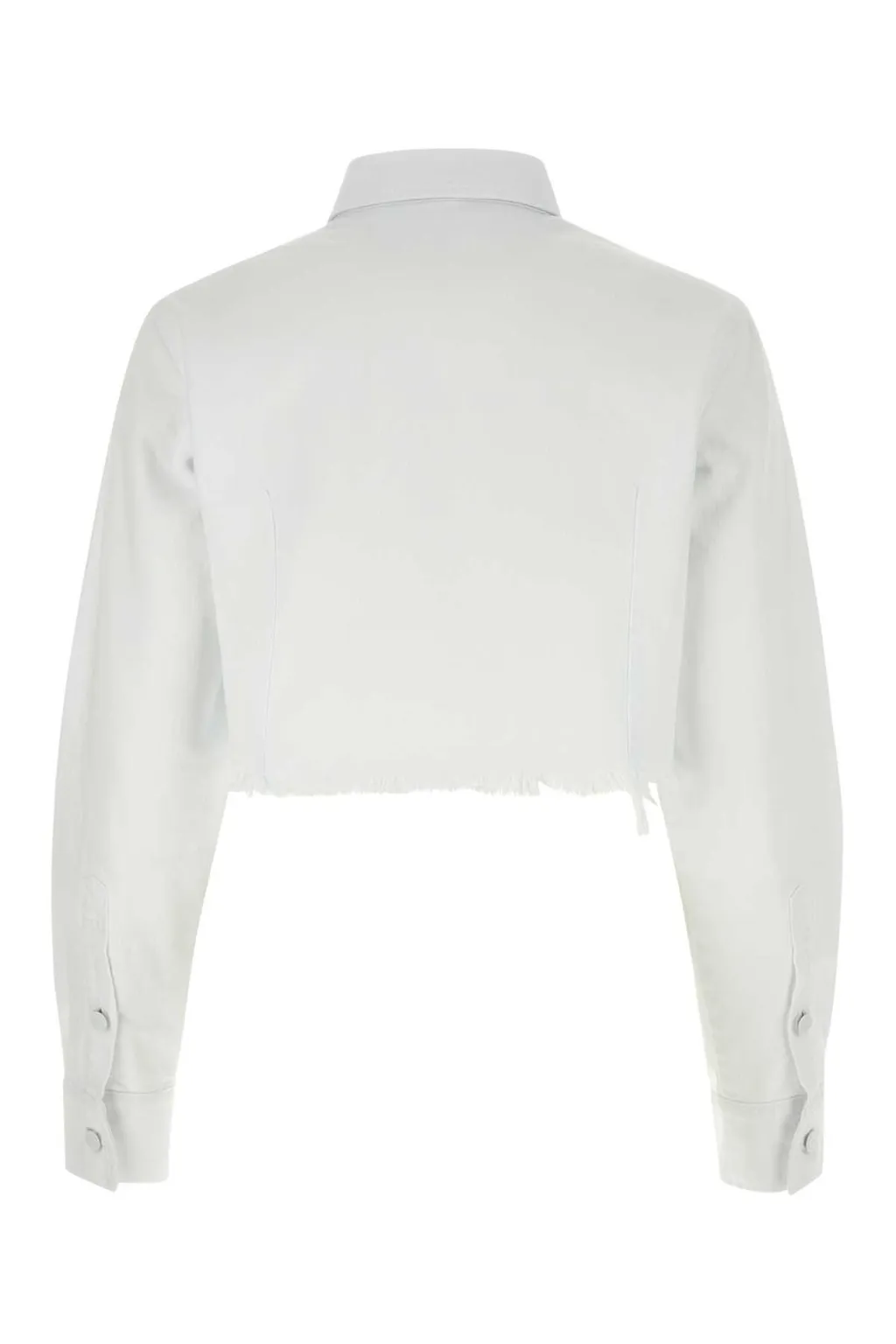 Raf Simons Frayed Hem Cropped Shirt