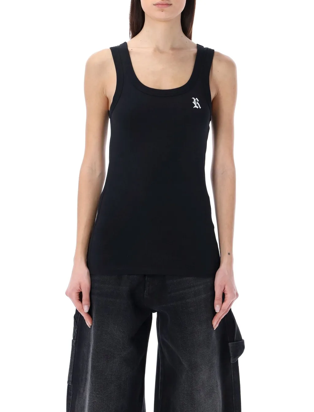 Raf Simons Logo Printed Tank Top