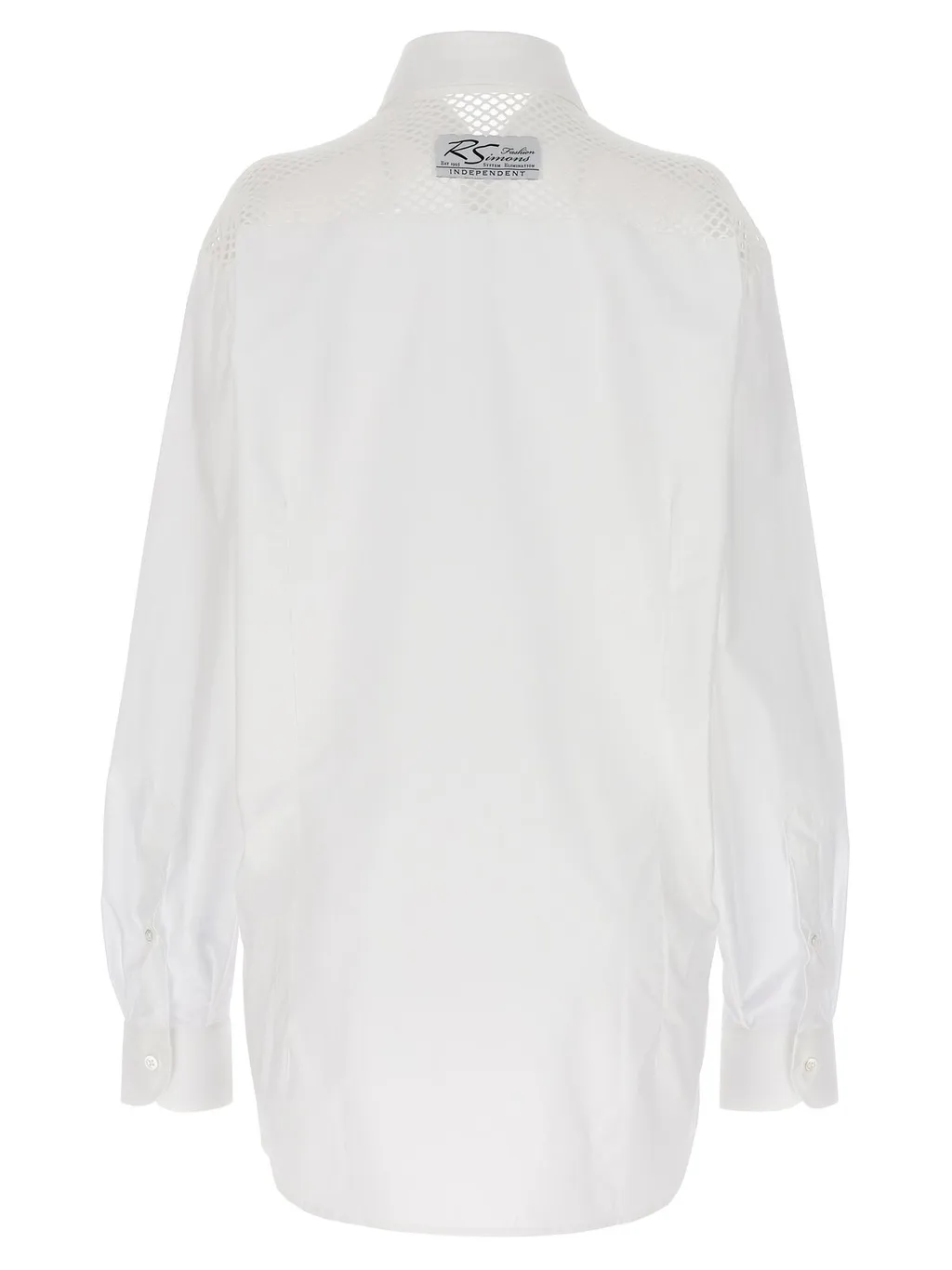 Raf Simons Mesh Detailed Buttoned Shirt