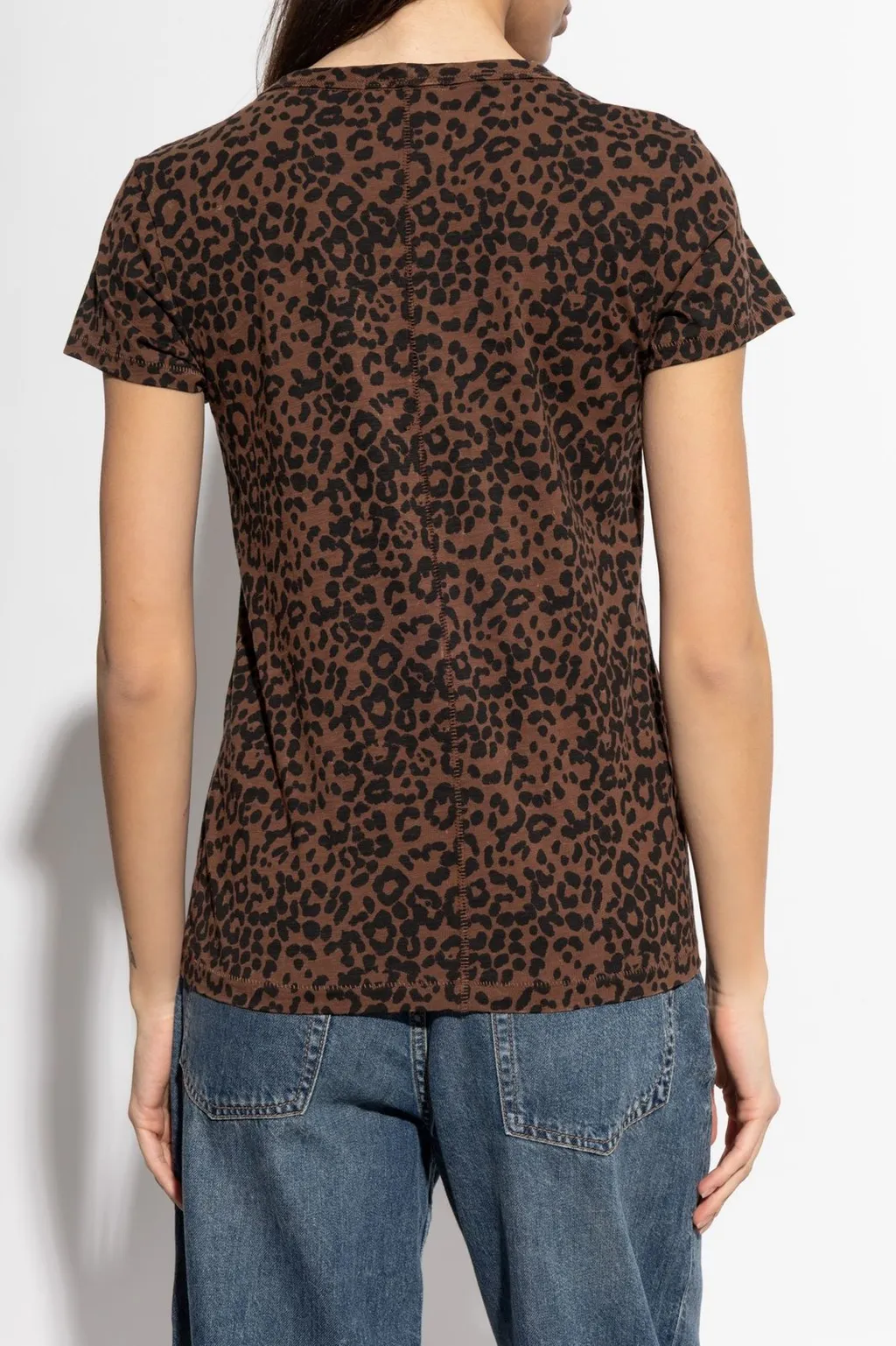 Rag & Bone Leopard Printed Crewneck T-Shirt