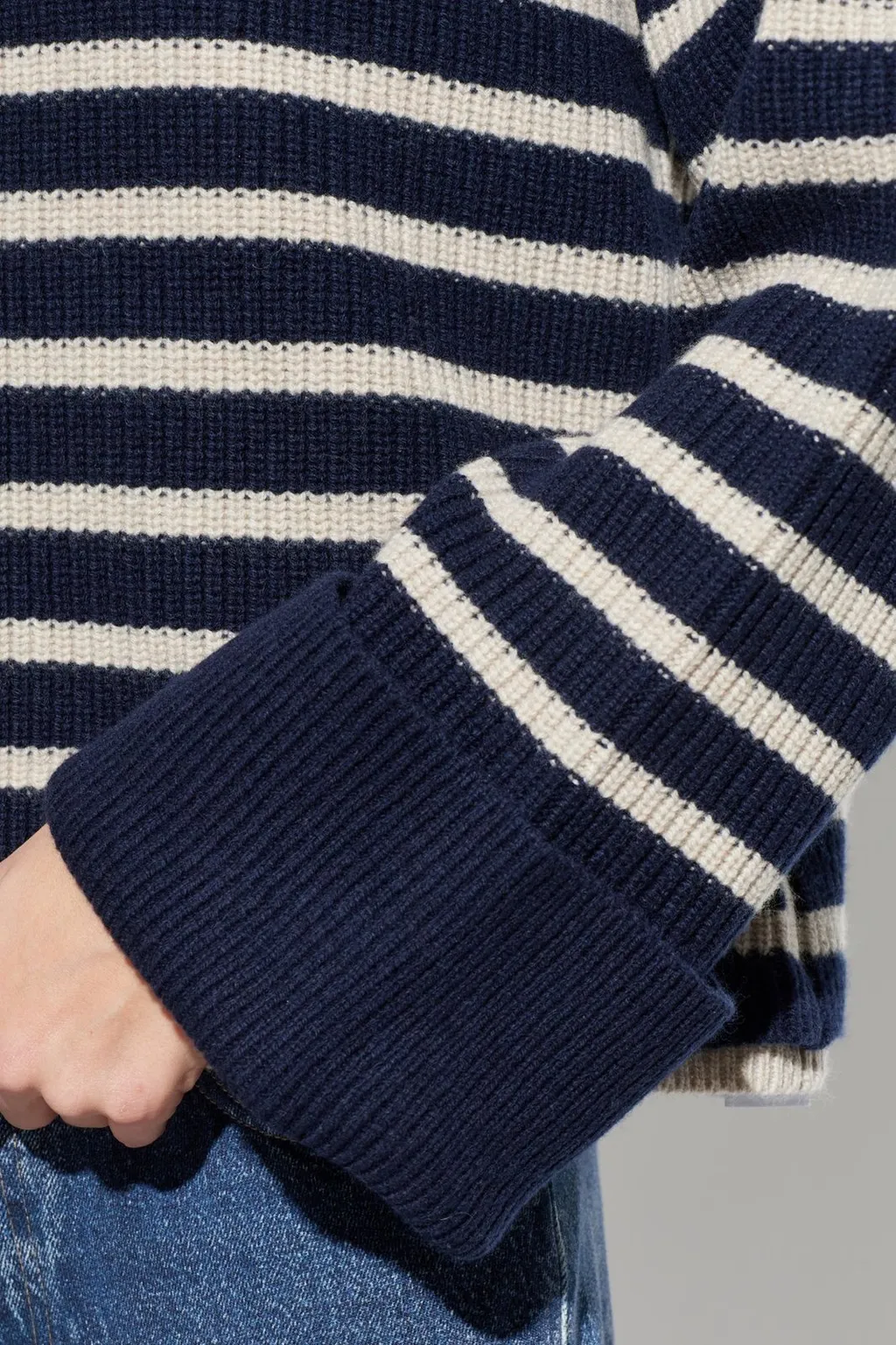 Rag & Bone Turtleneck Striped Knitted Jumper