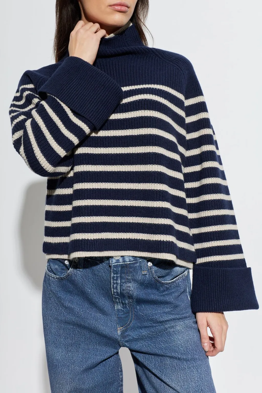 Rag & Bone Turtleneck Striped Knitted Jumper