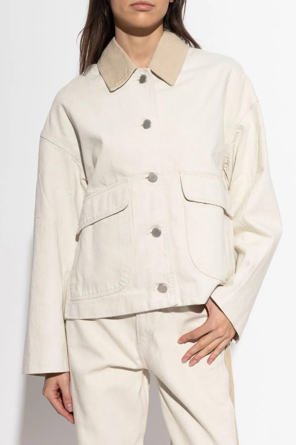Rag & Bone Contrast Collar Denim Jacket