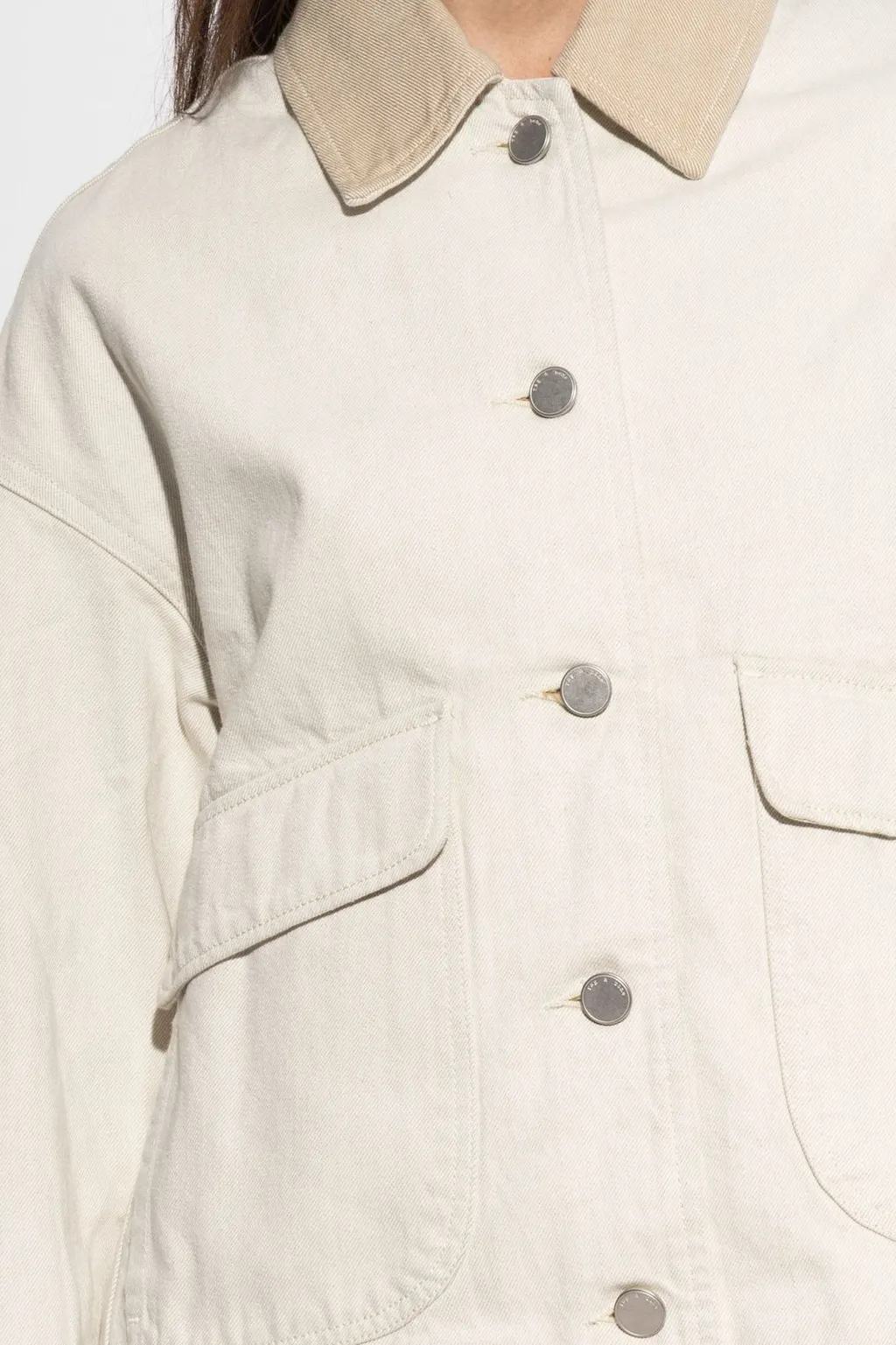 Rag & Bone Contrast Collar Denim Jacket
