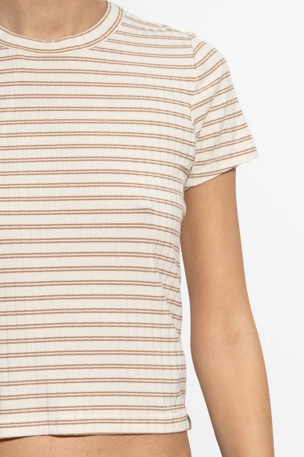 Rag & Bone Striped Cropped T-Shirt