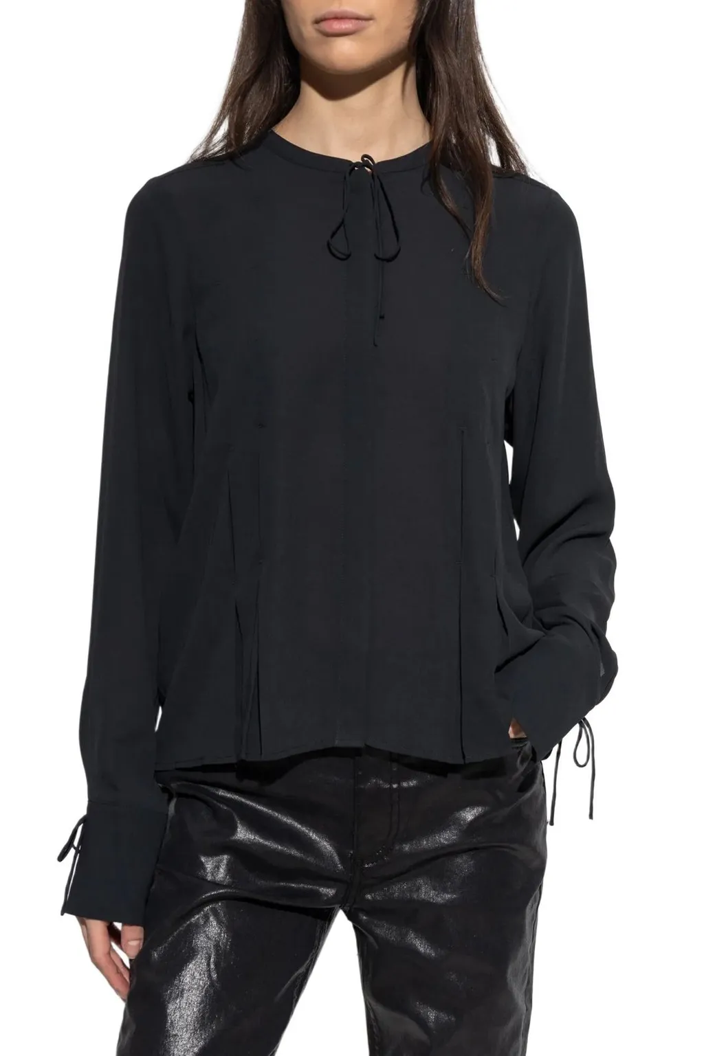 Rag & Bone Tie-Neck Loose Fit Top