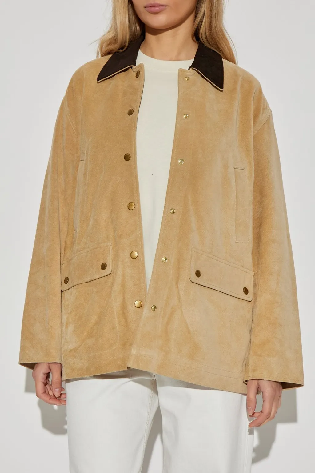 Rag & Bone Loose Fit Leather Jacket