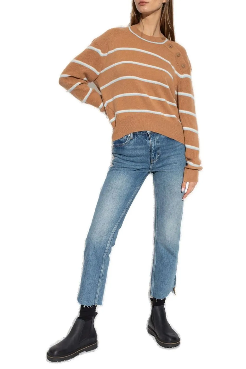 Rag & Bone Striped Crewneck Jumper