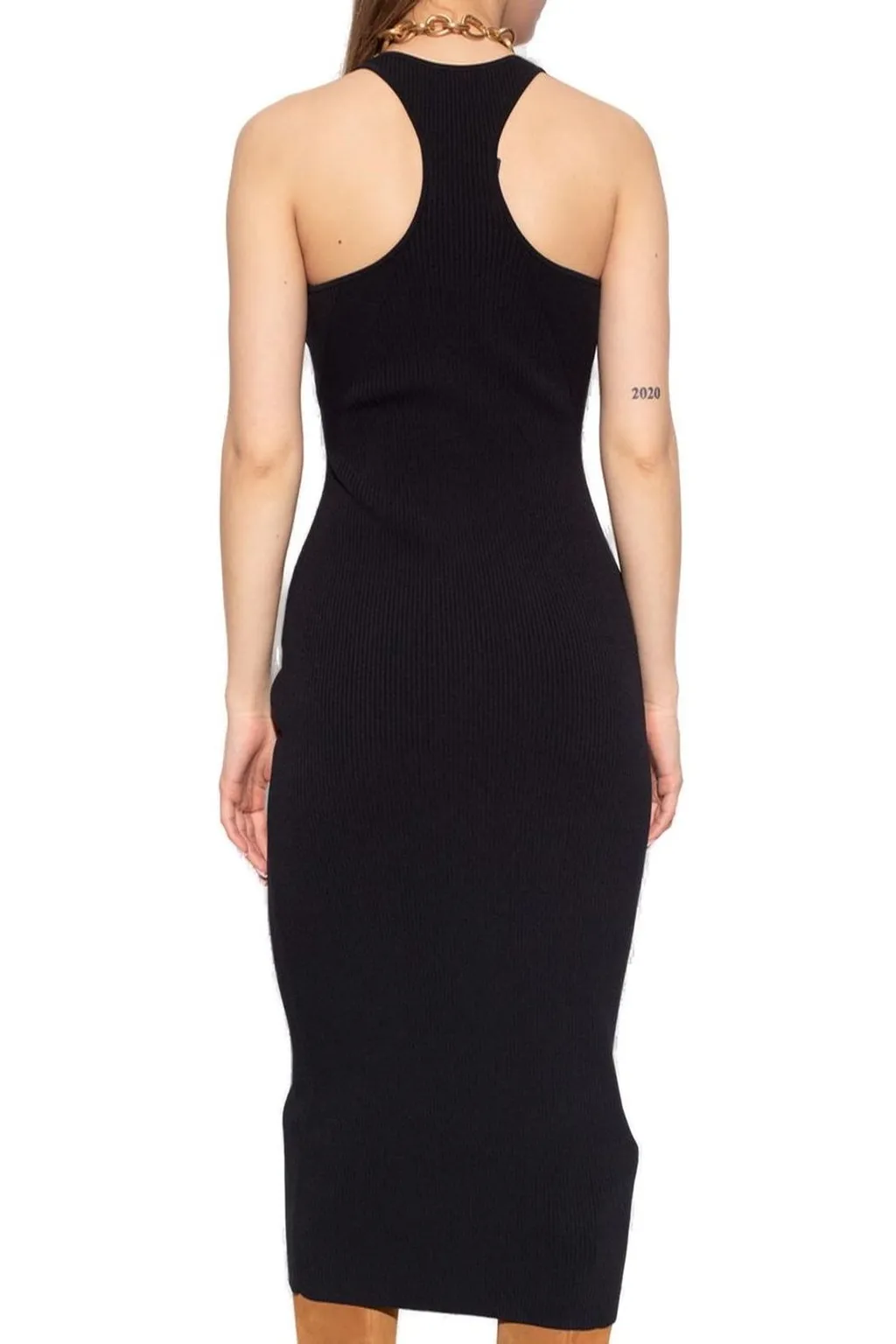 Rag & Bone Ribbed-Knit Slim Cut Midi Dress
