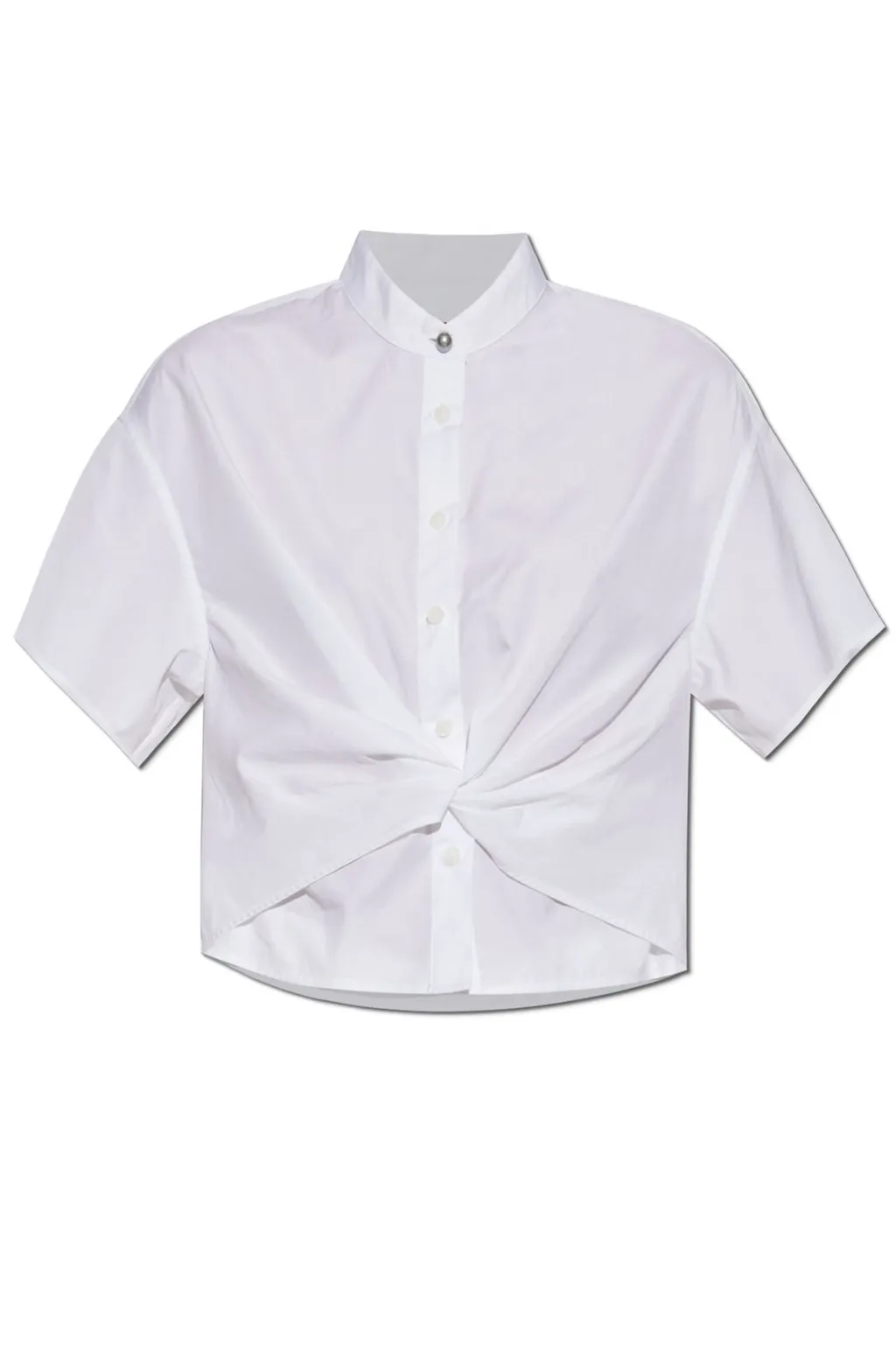 Rag & Bone Twist Front Short Sleeve Top