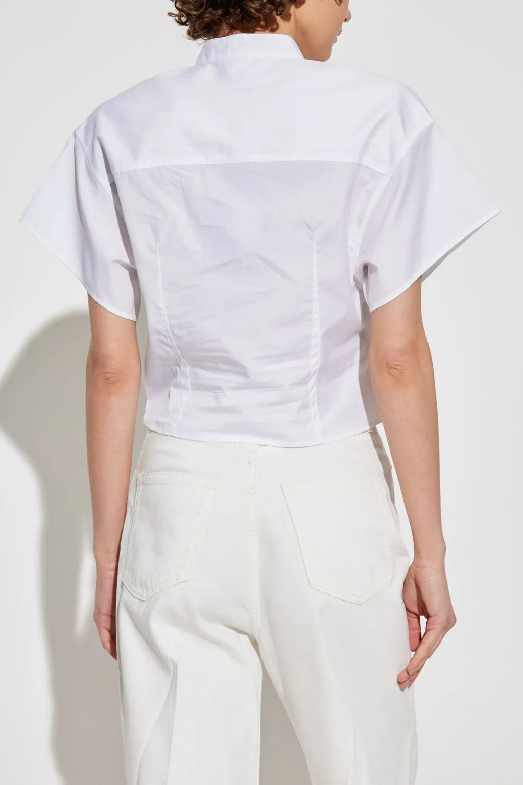 Rag & Bone Twist Front Short Sleeve Top