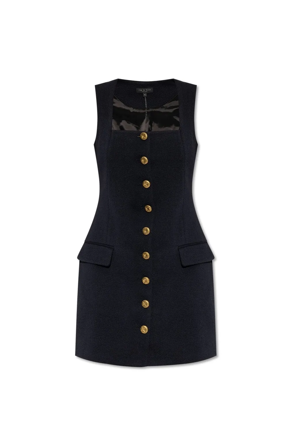 Rag & Bone Button-Front Sleeveless Dress