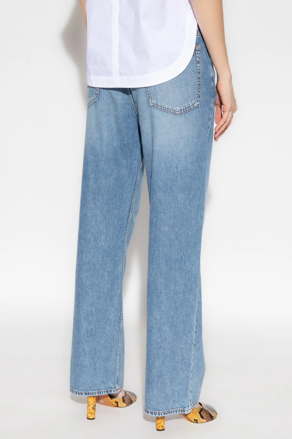 Rag & Bone Mid-Rise Wide-Leg Jeans