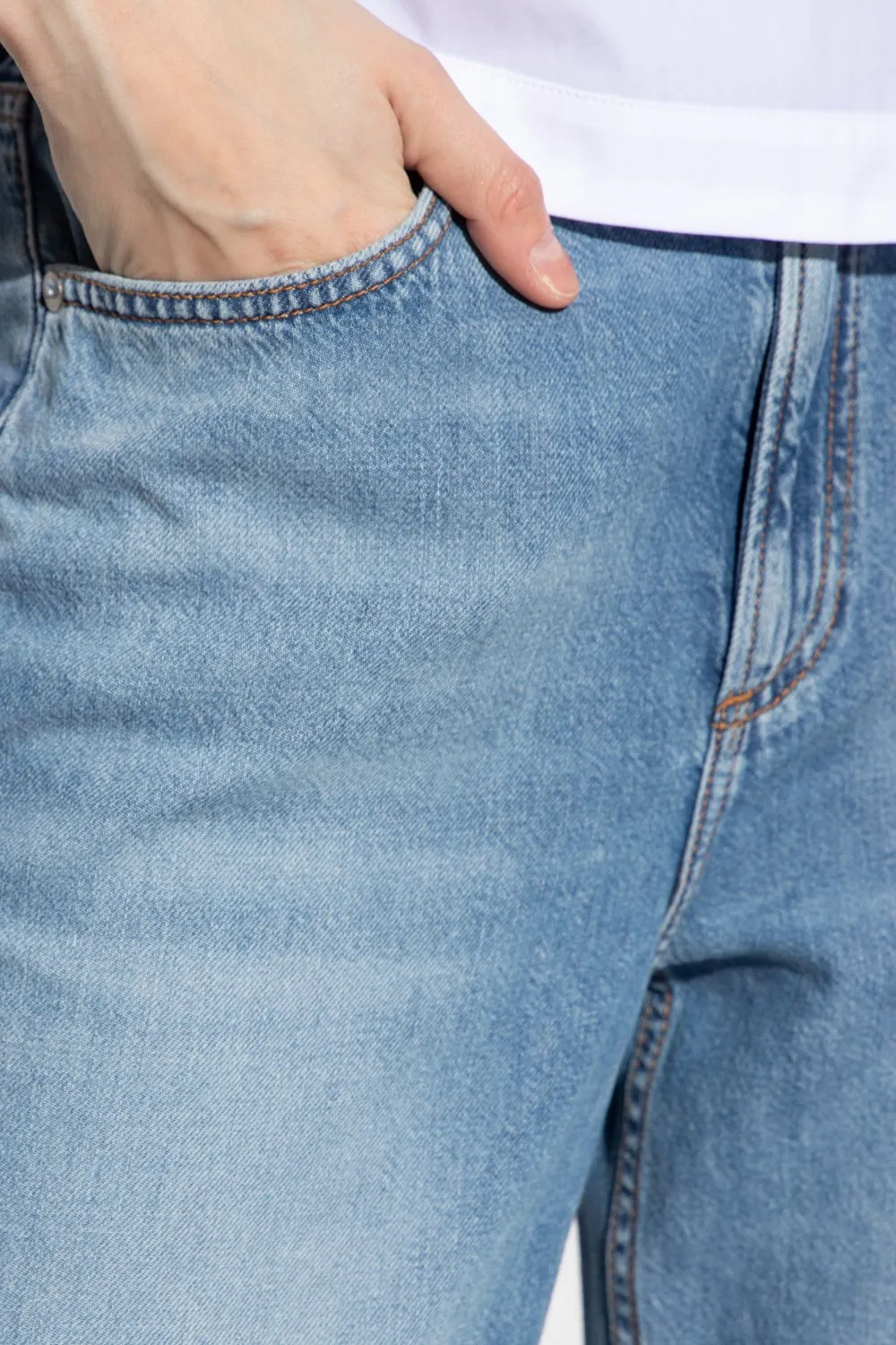 Rag & Bone Mid-Rise Wide-Leg Jeans