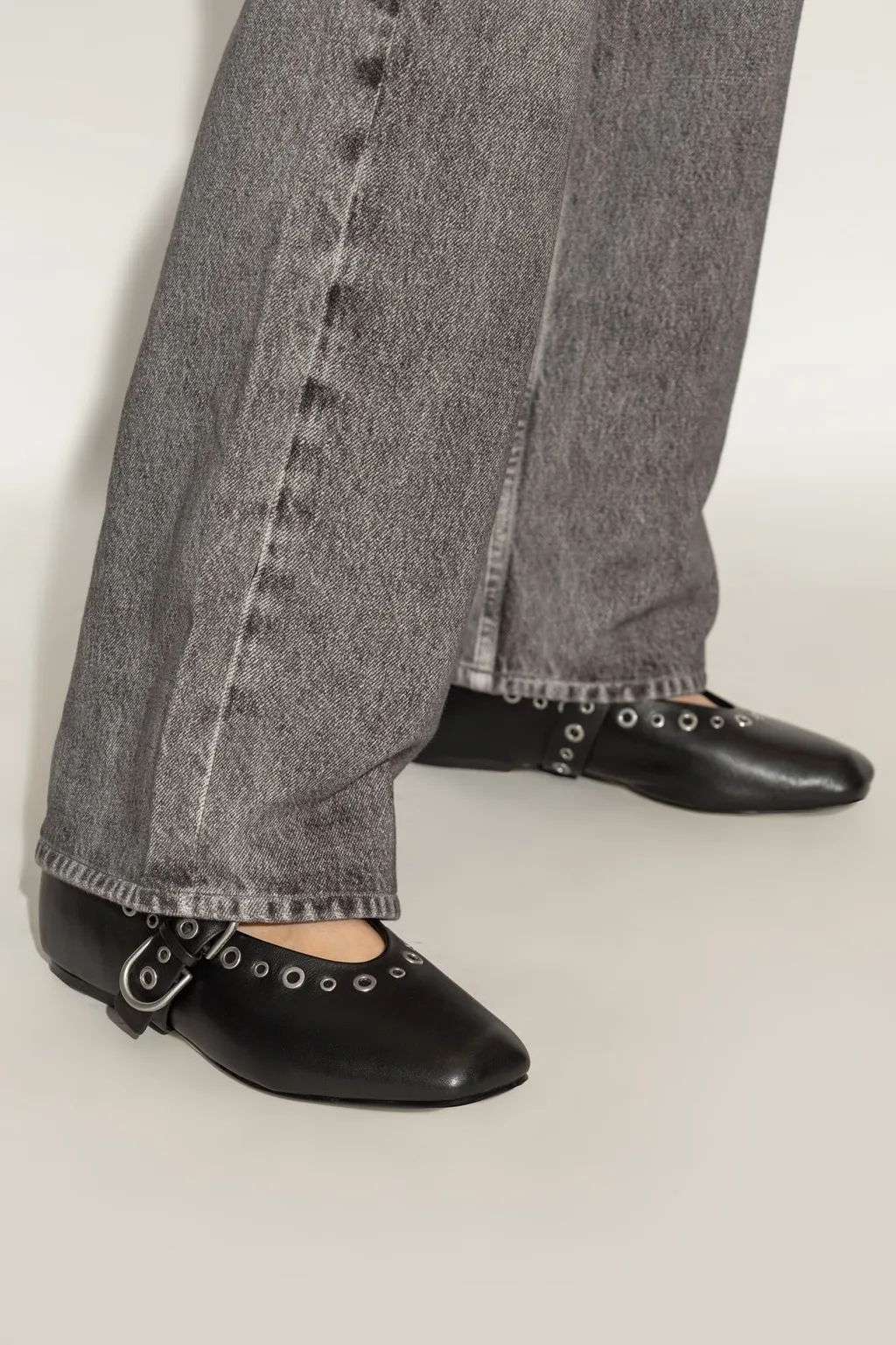 Rag & Bone Eyelet Strap Flat Shoes