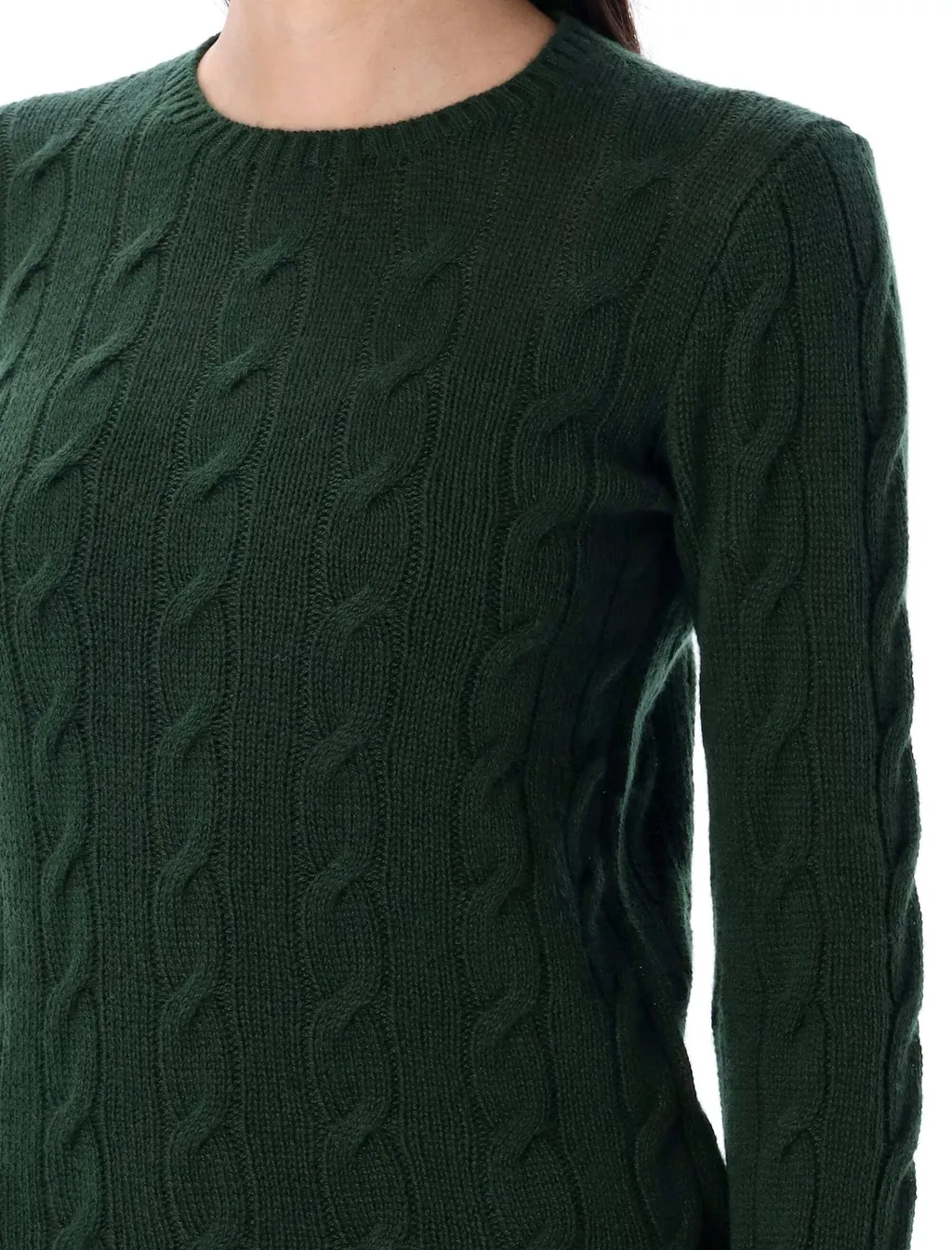 Ralph Lauren Collection Cable-Knit Crewneck Jumper