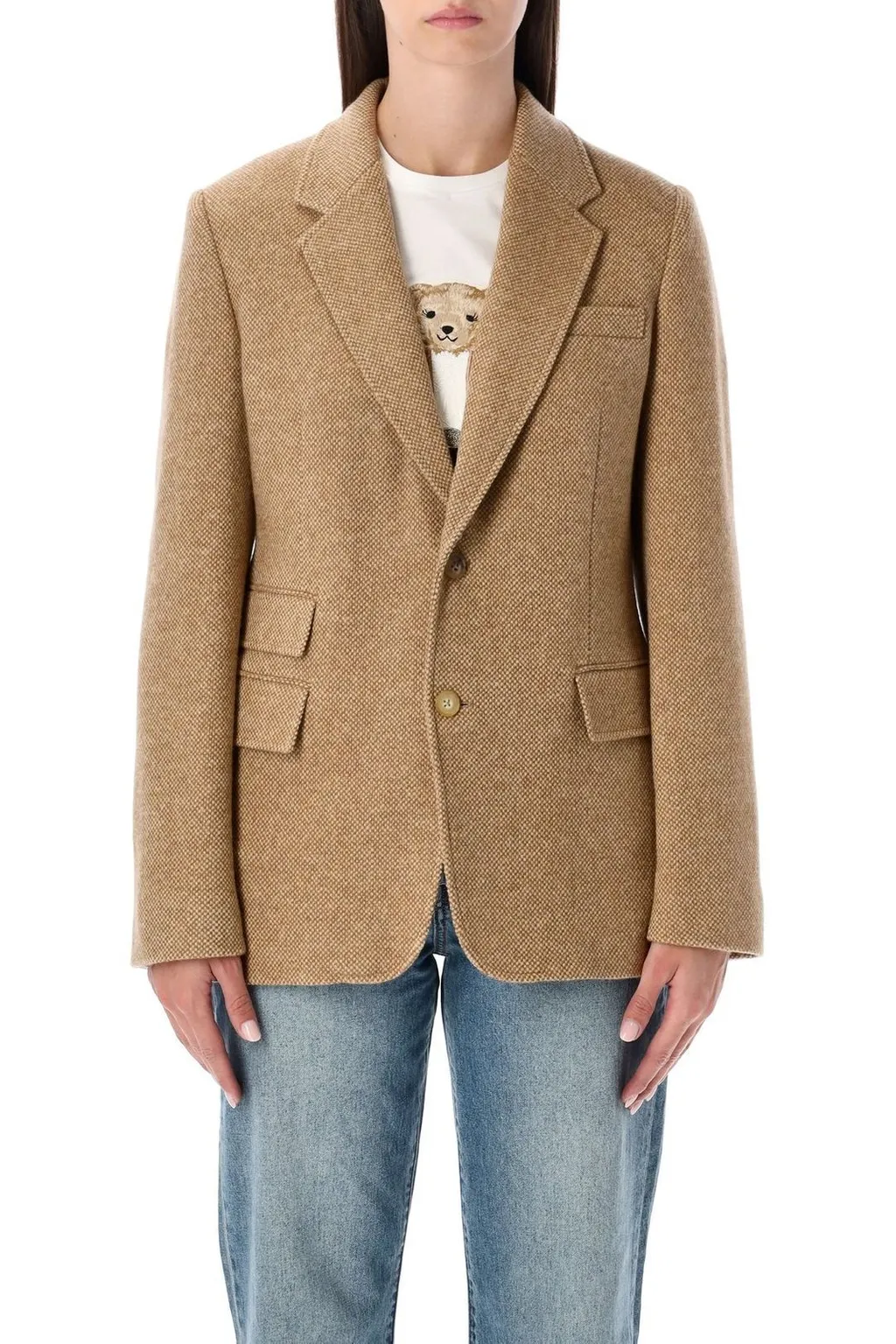 Ralph Lauren Collection Eli Basket-Weave Tweed Jacket