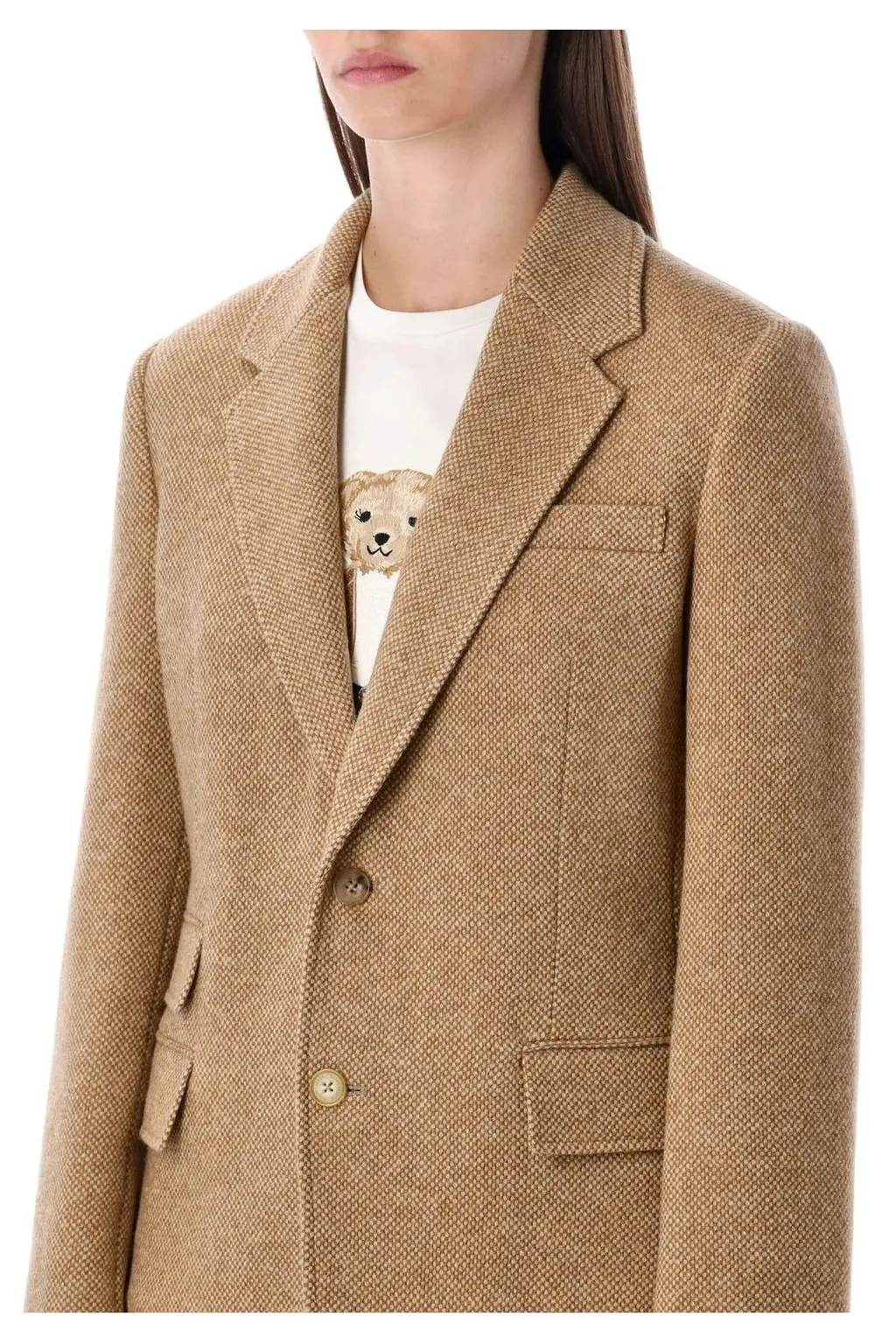 Ralph Lauren Collection Eli Basket-Weave Tweed Jacket